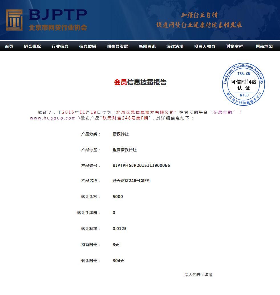 花果金融與北京市網貸行業(yè)協(xié)會實現(xiàn)100%項目信息互通