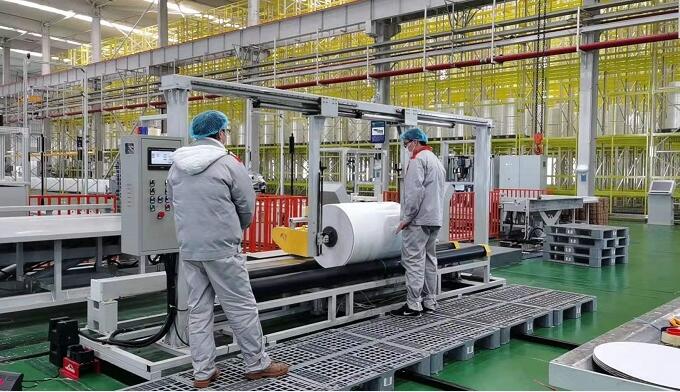 機(jī)械總院集團(tuán)智能化無(wú)紡布生產(chǎn)線(xiàn)建成投用