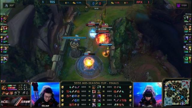 英雄聯(lián)盟季中杯：TES力克FPX奪隊史首冠