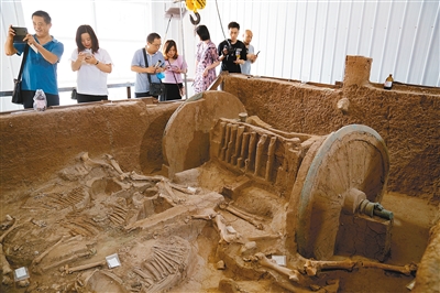 西周第一豪車青銅輪牙馬車重現