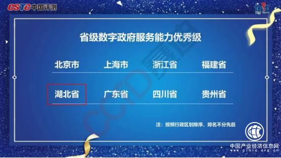 湖北省數(shù)字政府服務(wù)能力穩(wěn)居全國第一方陣