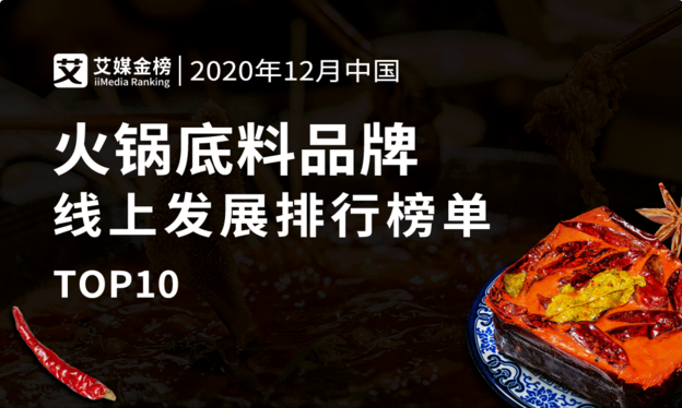 2020年12月中國火鍋底料品牌線上發(fā)展排行榜單TOP10，川渝地區(qū)品牌受歡迎