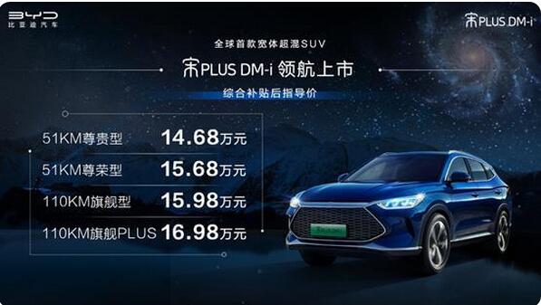 比亞迪宋PLUS DM-i正式上市 五大核心優(yōu)勢(shì)開啟SUV市場(chǎng)新藍(lán)海