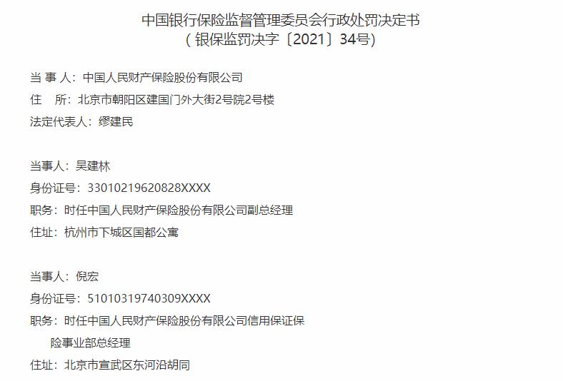 人保財險涉嫌違法被罰50萬元  保險條款及費率“存新納舊”是特殊對待還是工作馬虎