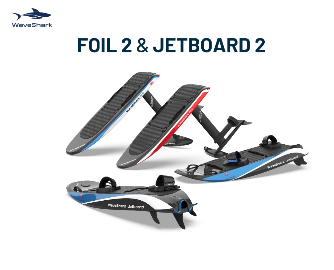  “水上超跑“全新升級，WaveShark小鯊魚第2代4款電動沖浪板全球驚艷上市