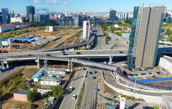 中企承建蒙古國最大互通立交橋建設(shè)完工