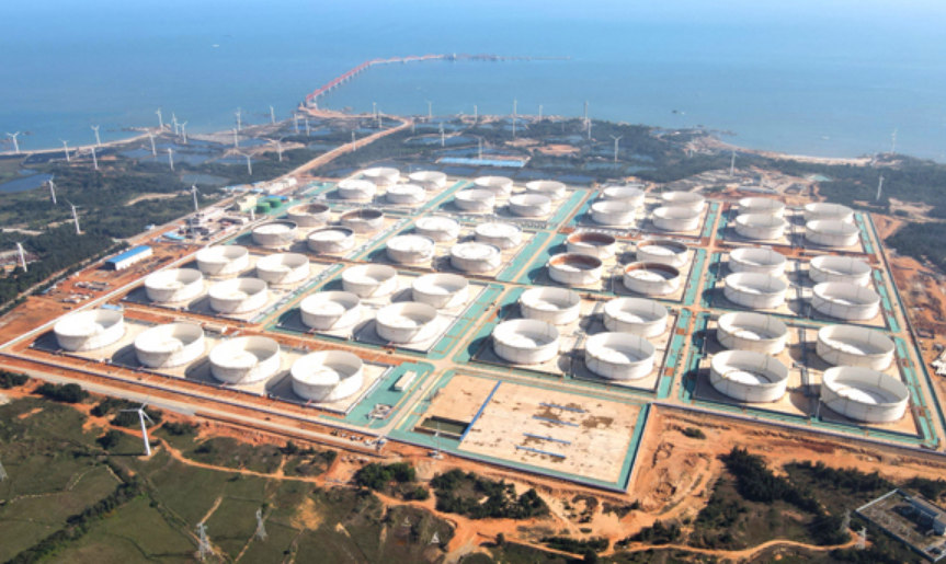 全國(guó)規(guī)模最大原油商業(yè)儲(chǔ)備庫(kù)中交