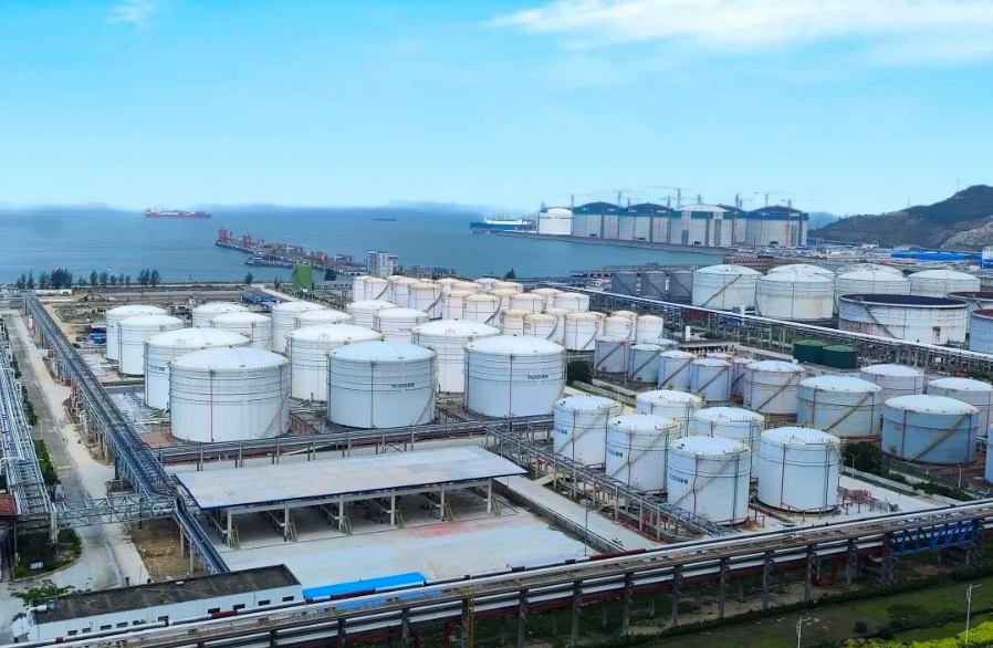 中國中化建成我國華南地區(qū)最大第三方成品油中轉(zhuǎn)基地