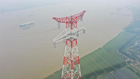 我國規(guī)模最大超高壓跨江輸變電工程投運(yùn)