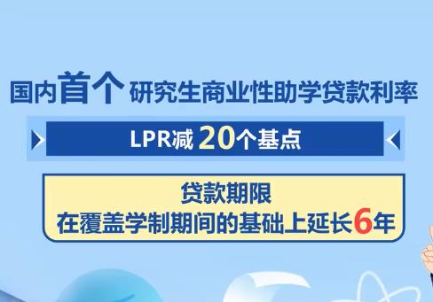 具有利率較低、期限較長(zhǎng)等優(yōu)勢(shì) 首個(gè)研究生商業(yè)性助學(xué)貸款產(chǎn)品落地