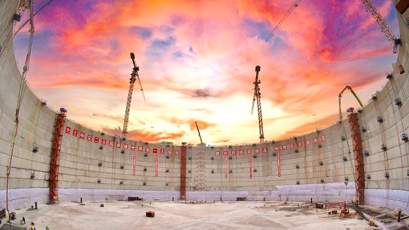 “定海神針”用上新質(zhì)生產(chǎn)力！超級工程獅子洋大橋東西錨碇全部封底