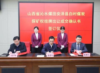 成交價共計(jì)200多億！山西首次網(wǎng)上掛牌成功出讓兩宗煤炭探礦權(quán)