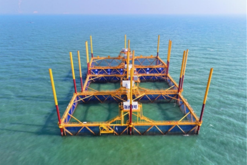 國(guó)內(nèi)首個(gè)自主升降海洋牧場(chǎng)平臺(tái)“湛農(nóng)一號(hào)”圓滿收官