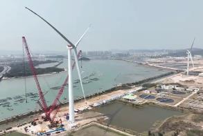 廣東省風(fēng)電臨海試驗(yàn)基地單機(jī)測試容量世界第一