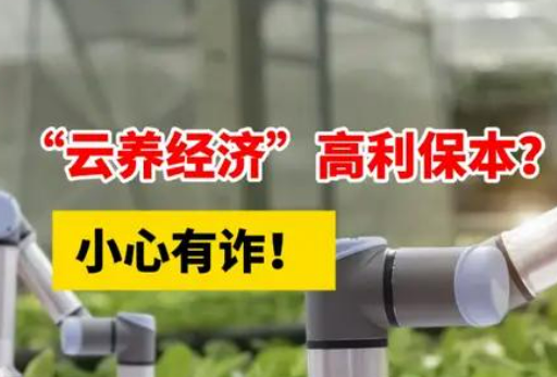 警惕！套著“云養(yǎng)經濟”外殼的非法集資行為