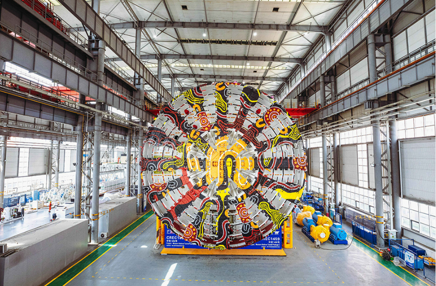 中國出口海外最大直徑盾構(gòu)機(jī)正式下線