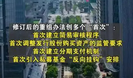 新修訂的《上市公司重大資產(chǎn)重組管理辦法》 公布施行