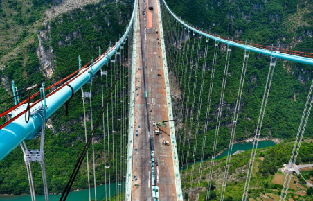 在建世界最高橋成功拆除貓道 通車進入倒計時