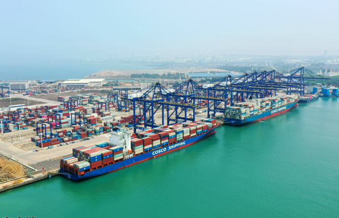 洋浦國際集裝箱碼頭開通“洋浦—印度”直達(dá)外貿(mào)航線