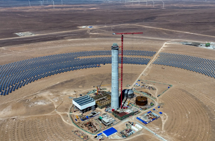 全球單期最大“光熱儲(chǔ)”一體化項(xiàng)目汽輪機(jī)基礎(chǔ)開始澆筑