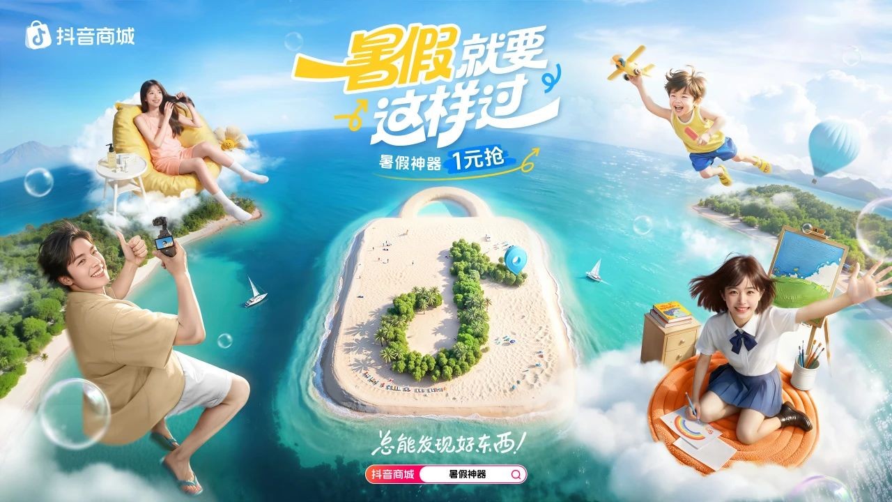 「暑假就要這樣過」挖出藏在抖音商城里的假日生意