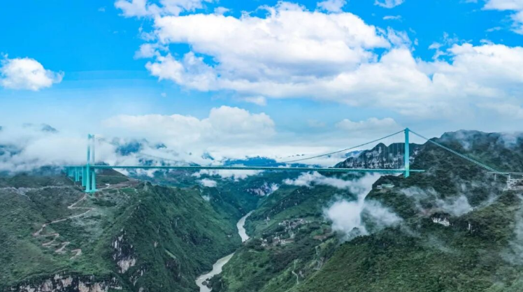 “橫豎”都世界第一！中國(guó)能建參與投資建設(shè)貴州花江峽谷大橋通車