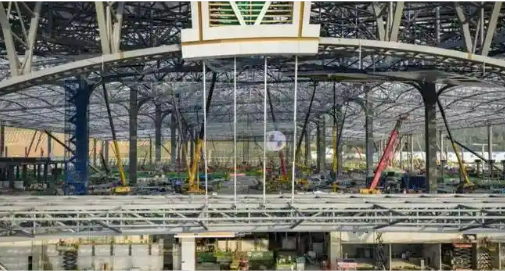 我國西部在建最大高鐵站站房主體結(jié)構(gòu)完工