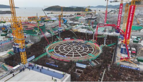 中廣核浙江三澳核電項(xiàng)目3號(hào)機(jī)組主體工程開工