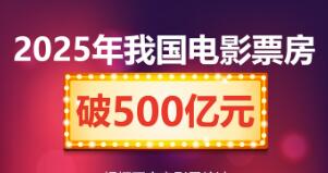 今年我國電影票房破500億元