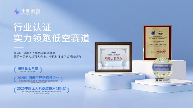 千機科技獲任深圳市無人機行業(yè)協(xié)會聯(lián)席會長單位，董事長石哲元出任聯(lián)席會長