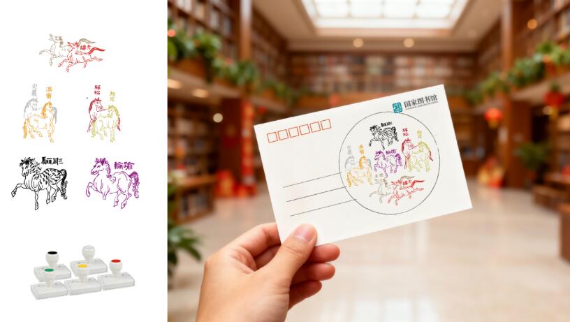 國(guó)圖文創(chuàng)館非遺市集啟幕 馬年藏書票同步首發(fā)