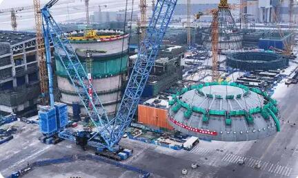 遼寧徐大堡核電項目1號機(jī)組從土建施工全面轉(zhuǎn)入安裝階段