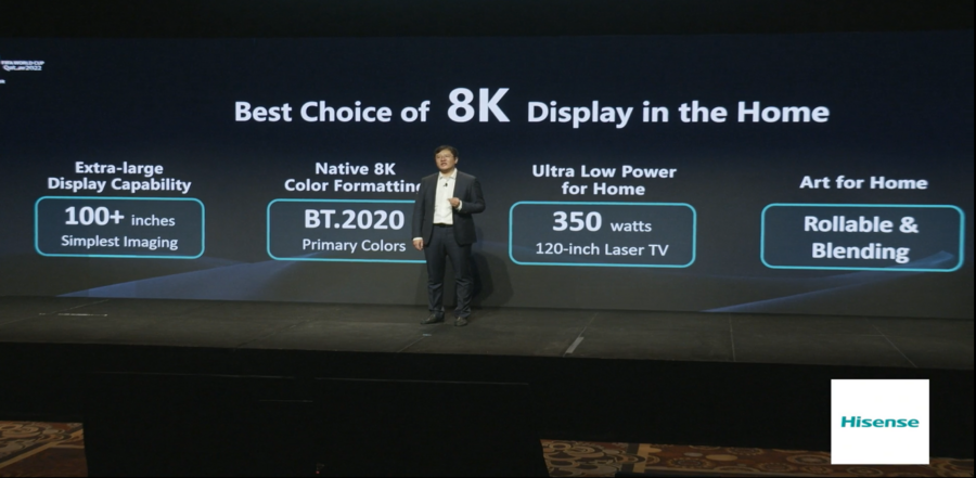 海信CES2022發(fā)布全球首個(gè)8K激光顯示解決方案