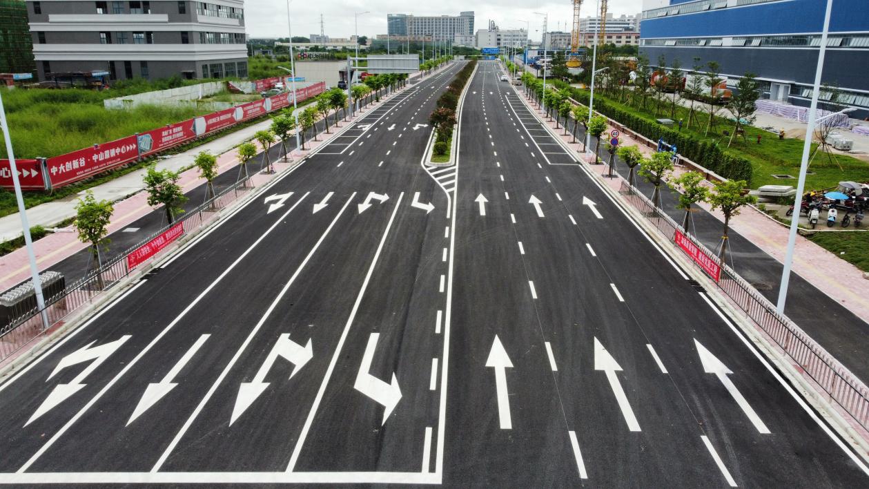 中交路建承建的中山產(chǎn)業(yè)園道路建成通車