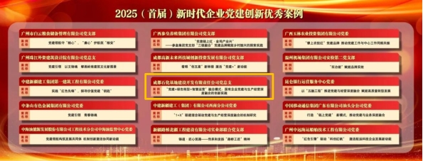 新材料集團(tuán)黨建案例入選“2025（首屆）新時代企業(yè)黨建創(chuàng)新優(yōu)秀案例”