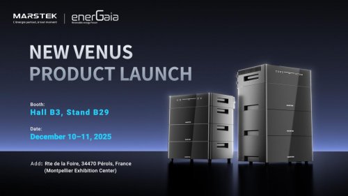 MARSTEK于法國蒙彼利埃國際可再生能源展重磅發(fā)布全新VENUS儲能系統(tǒng)